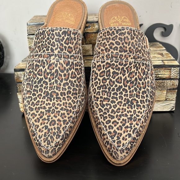 NWT MOS MOSH Doha Animal Print Suede Flat - Size 38 - Picture 5 of 14